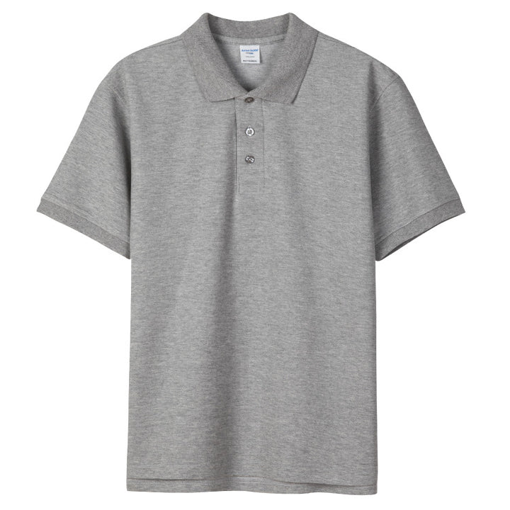 Minimalist Solid-Color Short-Sleeve Polo Shirt