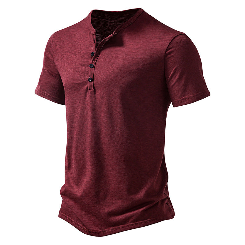 Everyday Henley Casual Short Tee