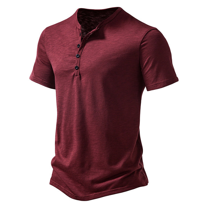 Everyday Henley Casual Short Tee