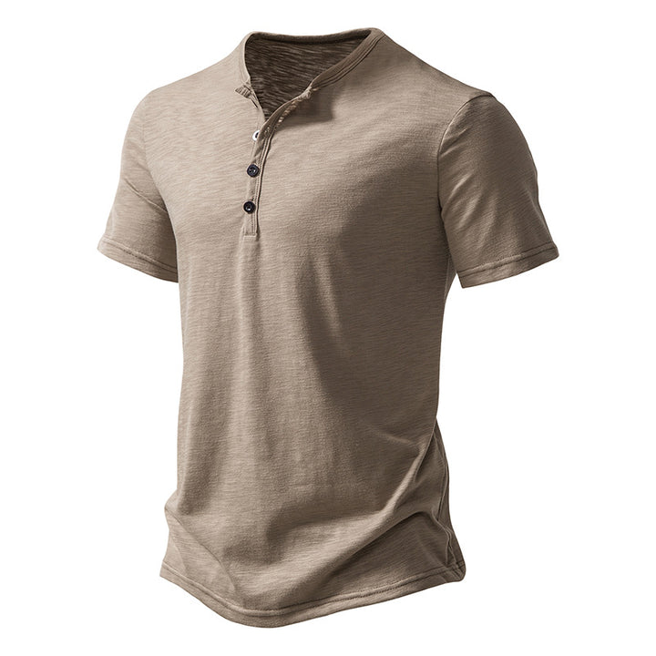 Everyday Henley Casual Short Tee
