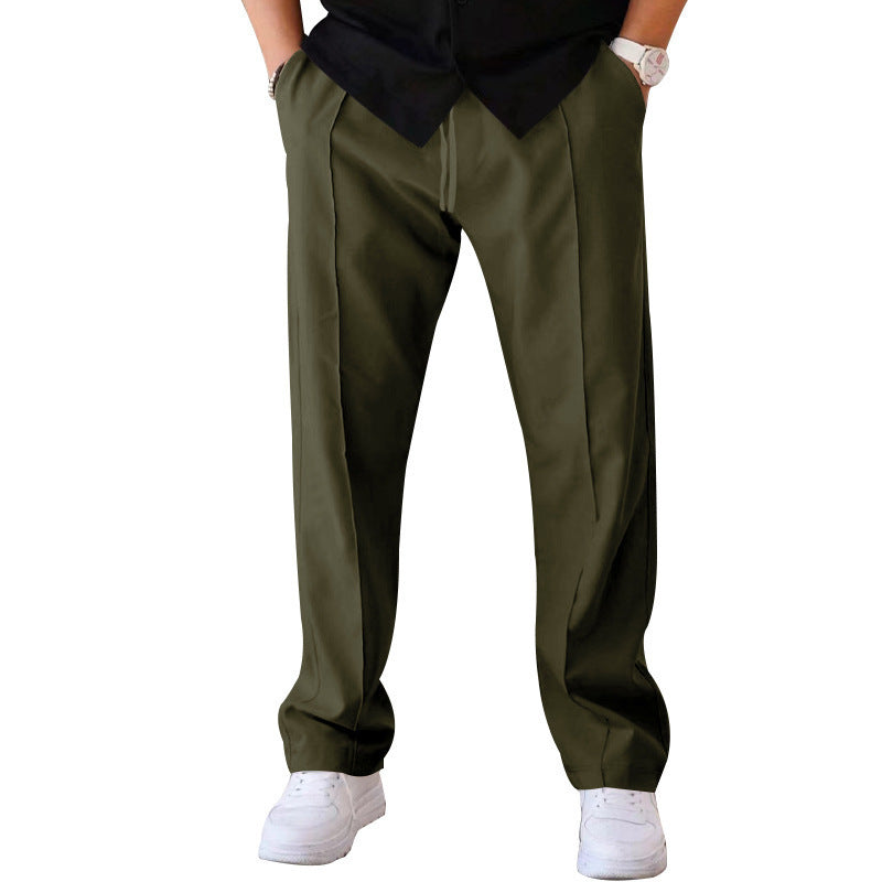 Drawstring Waist Straight Leg Casual Sweatpants