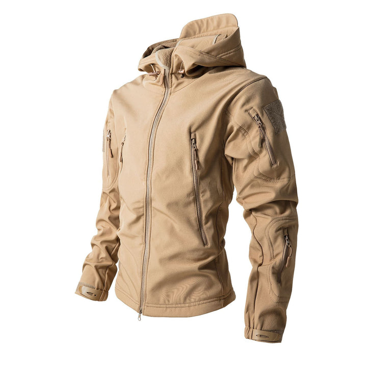 Multi Zip Pocket Outdoor Tactical Hooded Jacket