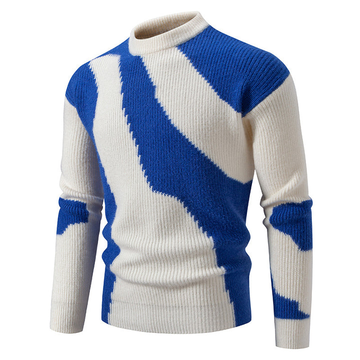 Camouflage crew neck sweater