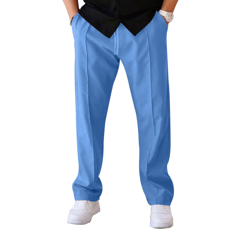Drawstring Waist Straight Leg Casual Sweatpants