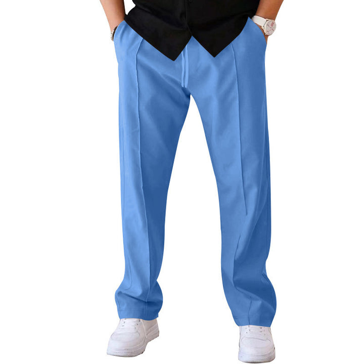 Drawstring Waist Straight Leg Casual Sweatpants