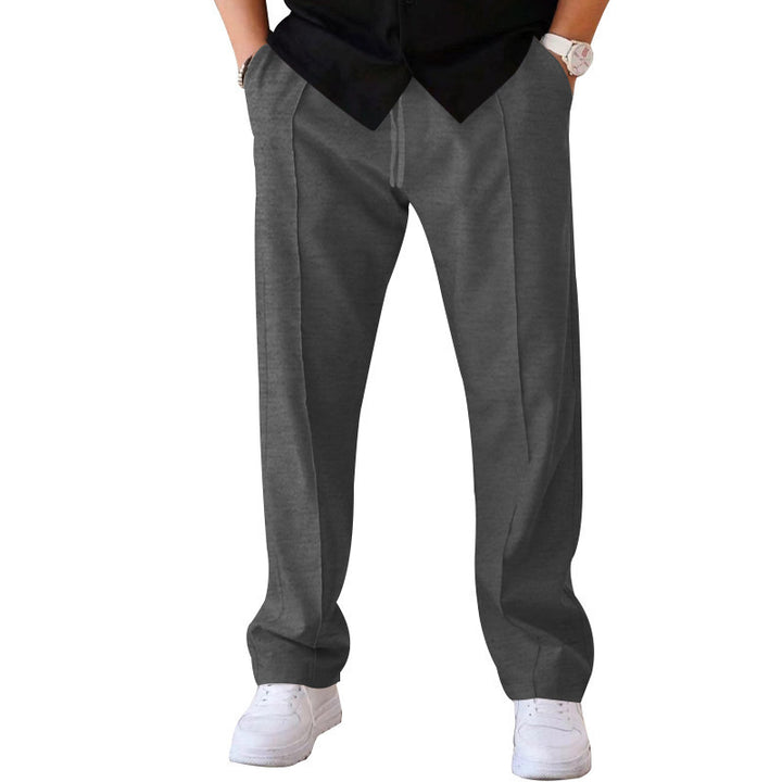Drawstring Waist Straight Leg Casual Sweatpants