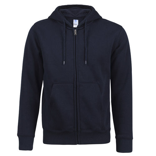 Zip-up hooded fleece jacket