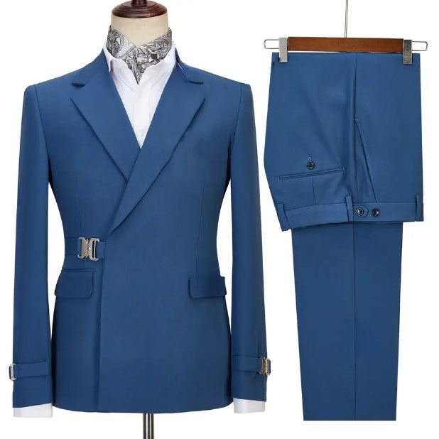 Men's two-piece suit with notch lapels