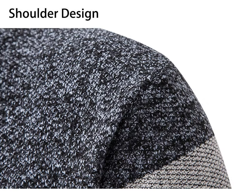 Men's Knitted Color Block Cardigan Jacket
