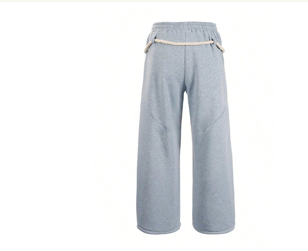 Unisex Ultra-Loose Barrel-Leg Sweatpants – Casual Elastic-Waist Lantern Pants